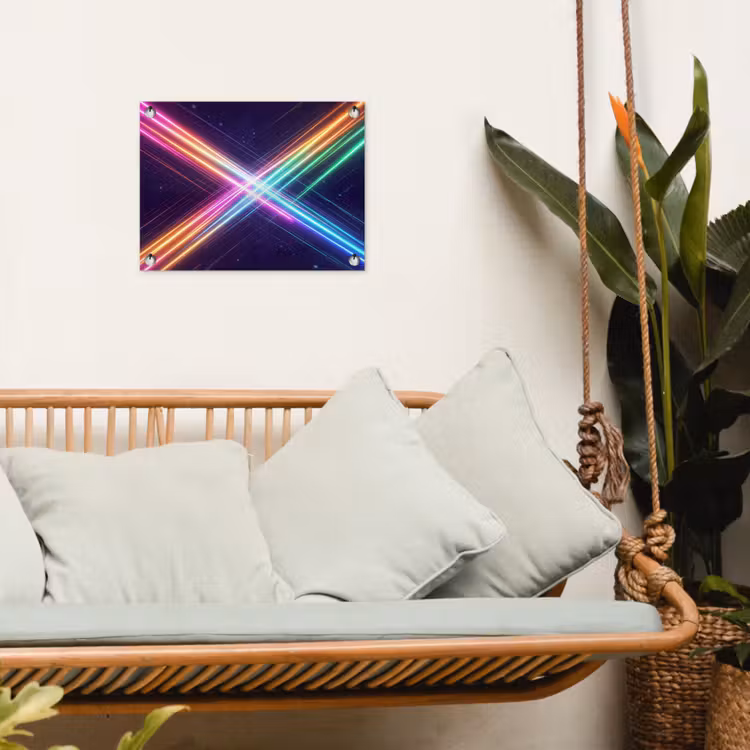 Tuinposter - Kruisen - Lasterstralen - Neon — 5