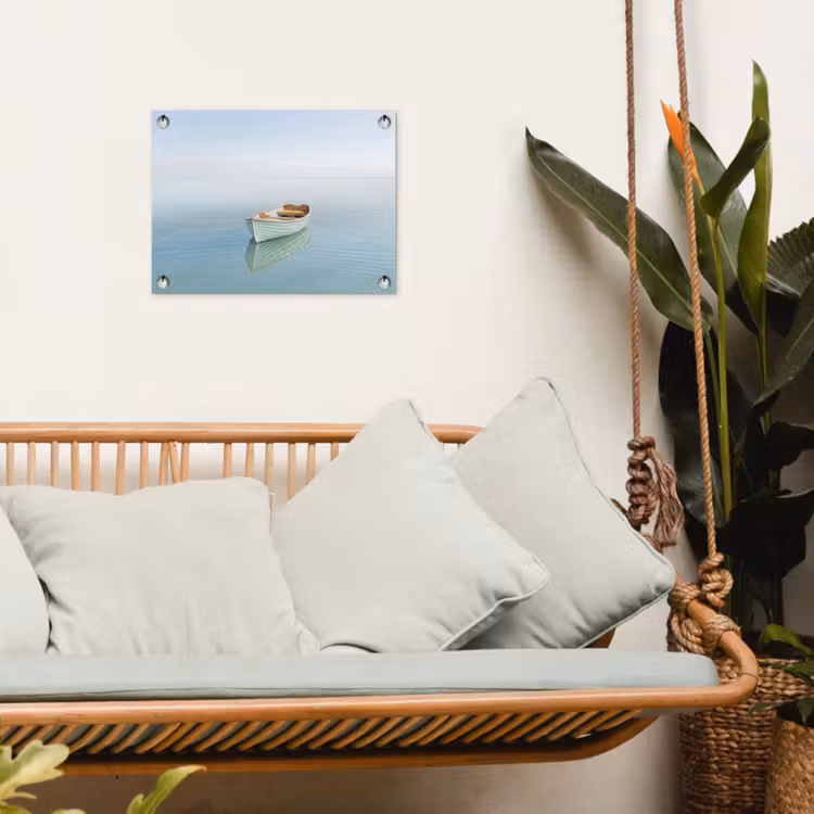Tuinposter - Minimalistisch - Boot - Zee — 5