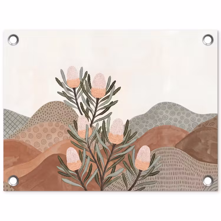 Tuinposter - Modern - Heuvels - Terracotta — 1