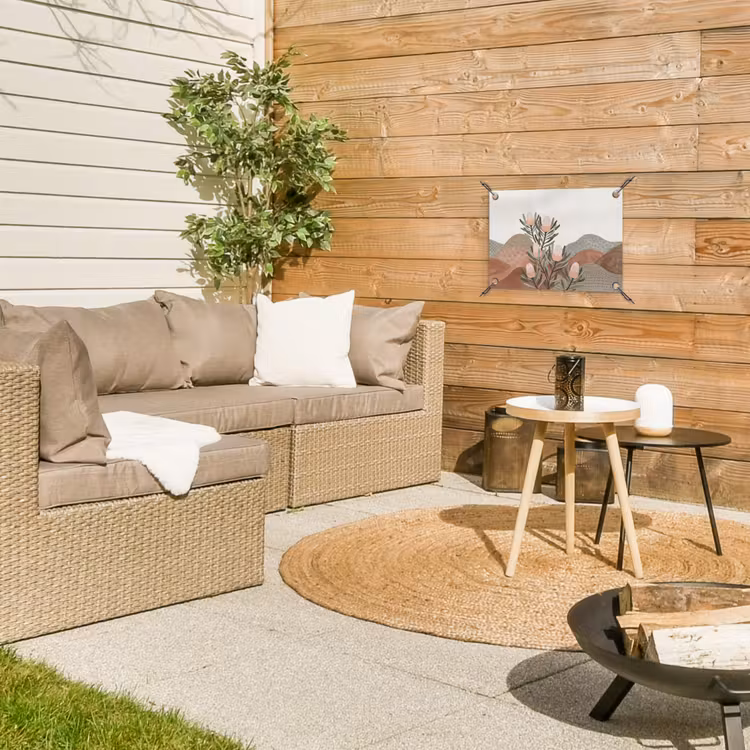 Tuinposter - Modern - Heuvels - Terracotta — 4