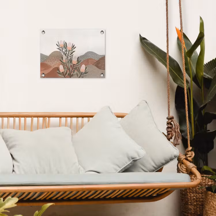 Tuinposter - Modern - Heuvels - Terracotta — 5