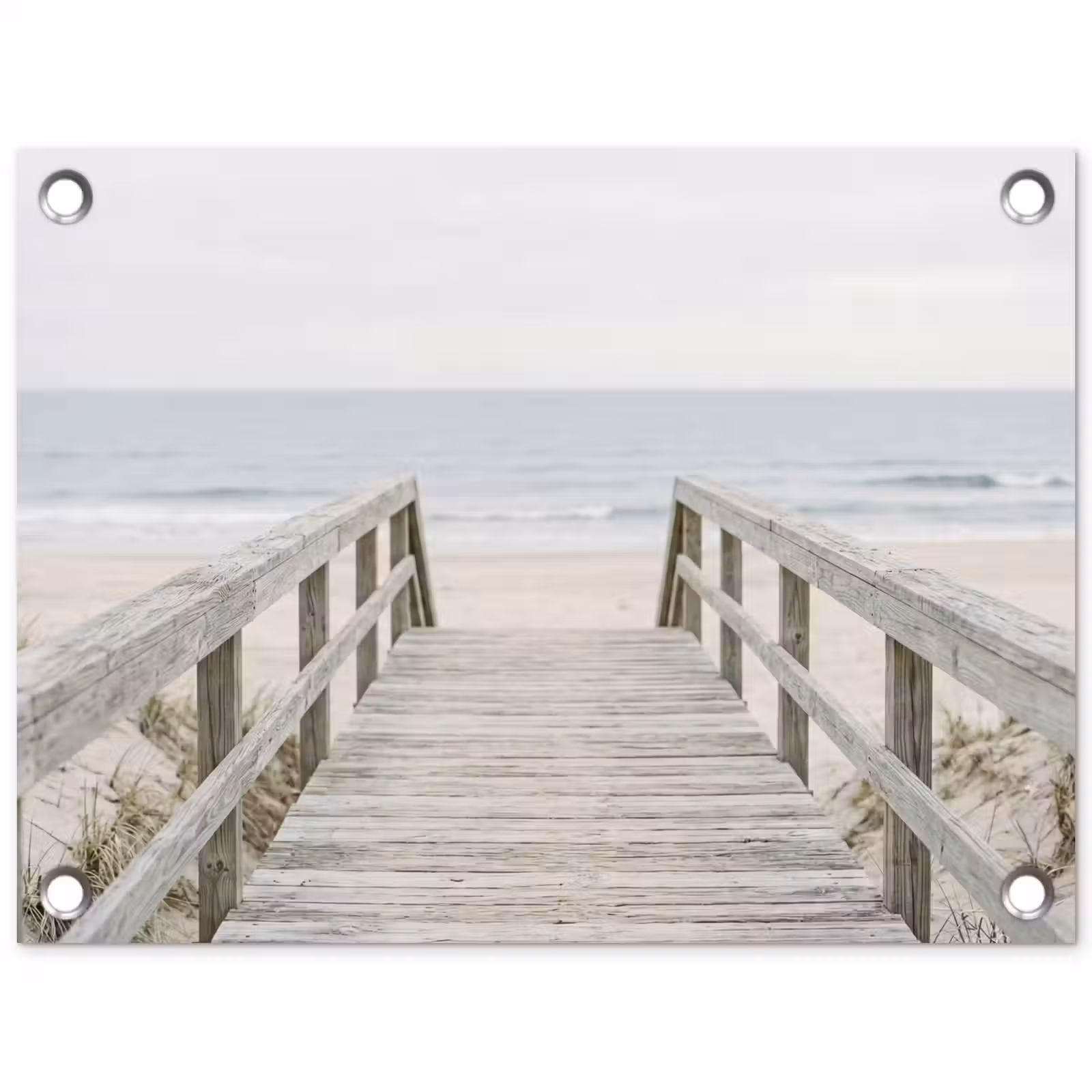 Tuinposter - Duinen - Vlonder - Oceaan — 1