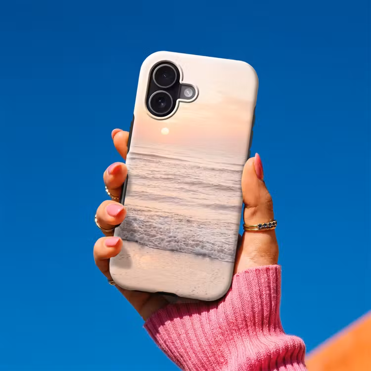 Telefoonhoesje Toughcase - Zon - Strand - Roze — 2