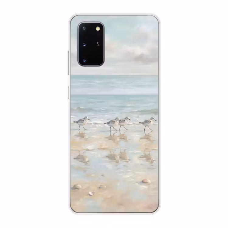 Telefoonhoesje - Vogels - Strand - Zee — 1