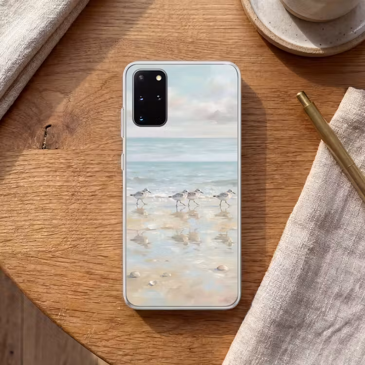 Telefoonhoesje - Vogels - Strand - Zee — 2