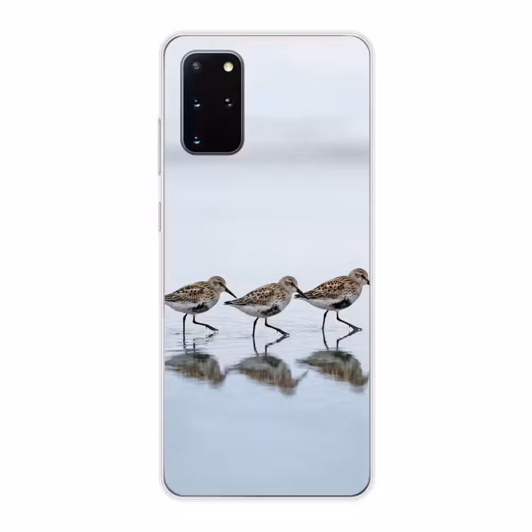 Telefoonhoesje - Vogels - Water - Grijs — 1