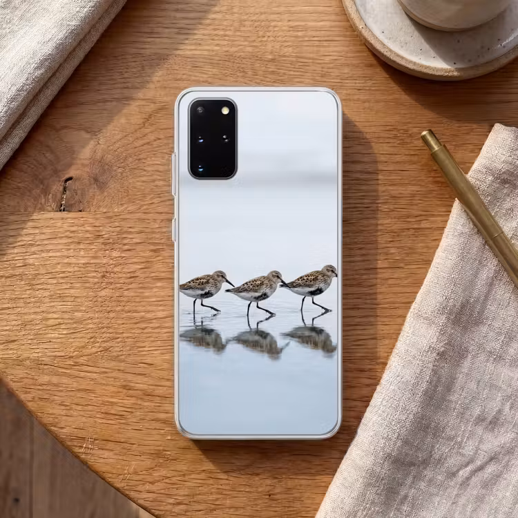 Telefoonhoesje - Vogels - Water - Grijs — 2