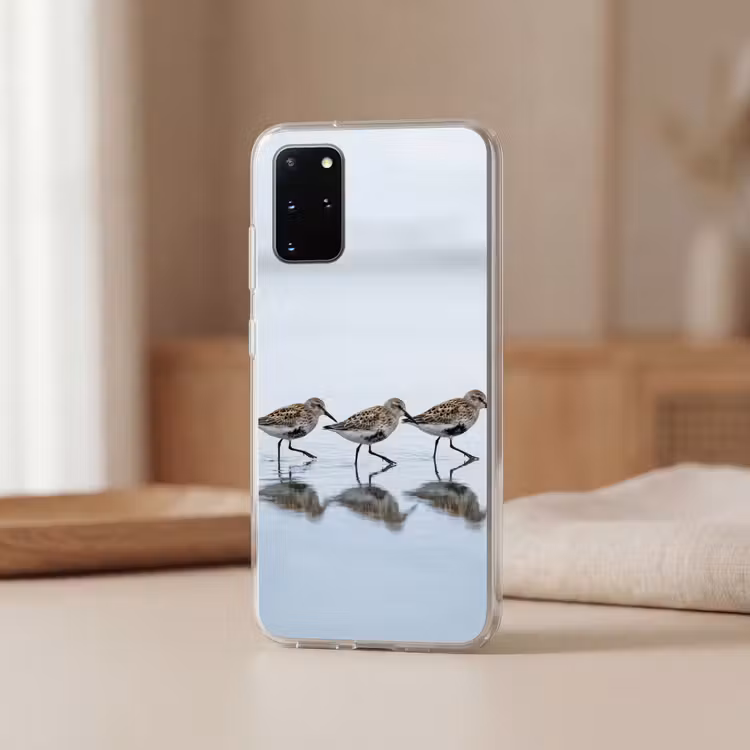 Telefoonhoesje - Vogels - Water - Grijs — 3