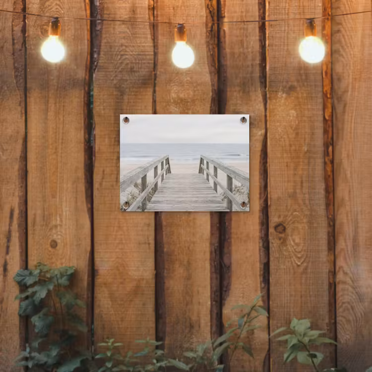 Tuinposter - Duinen - Vlonder - Oceaan — 2