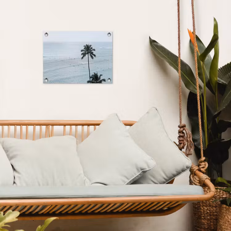 Tuinposter - Oceaan - Palmbomen - Surfers — 5