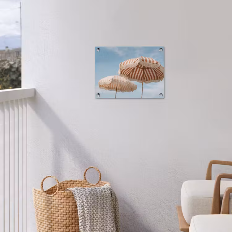 Tuinposter - Parasol - Lucht - Rood — 3