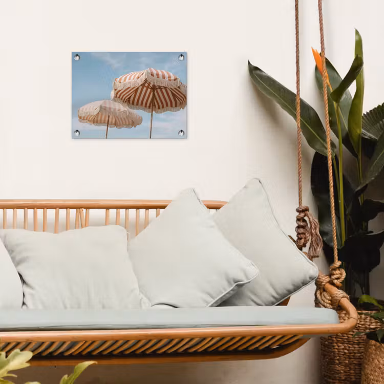Tuinposter - Parasol - Lucht - Rood — 5