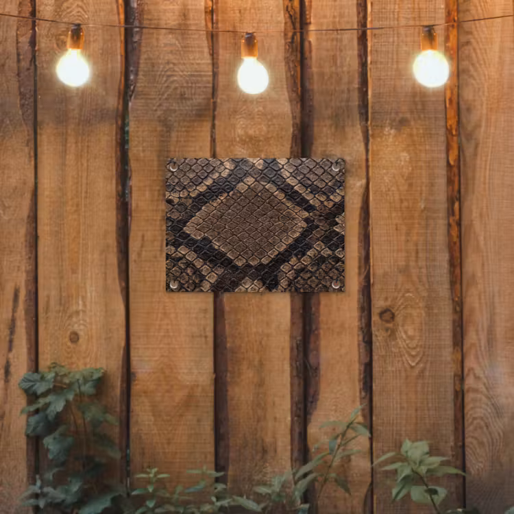 Tuinposter - Python - Schubben - Brons — 2