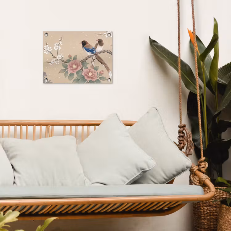 Tuinposter - Bloemen - Vogels - Bloemen — 5
