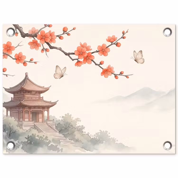 Tuinposter - Kraanvogel - Azië - Klassiek — 1