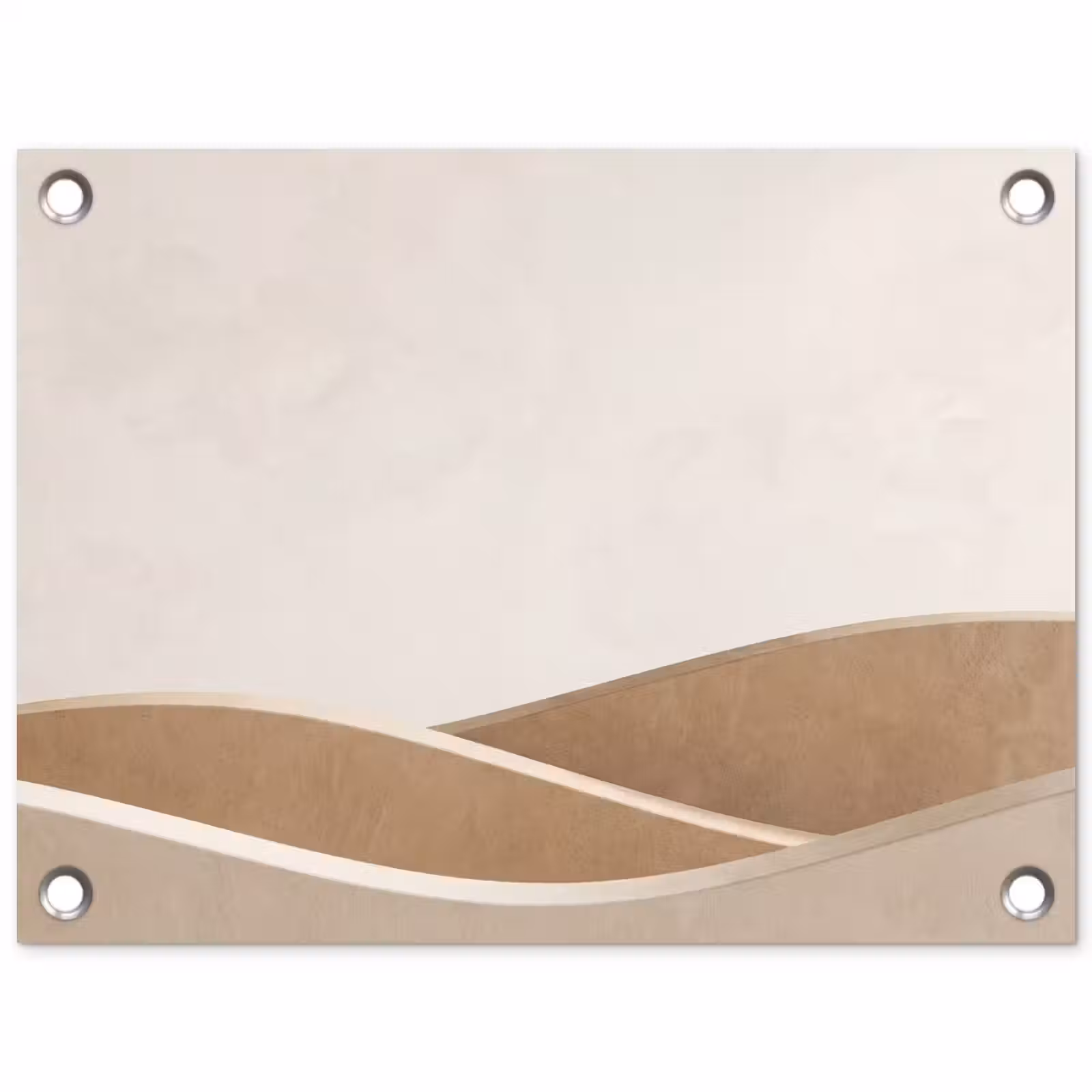 Tuinposter - Abstract - Golven - Modern - Beige — 1