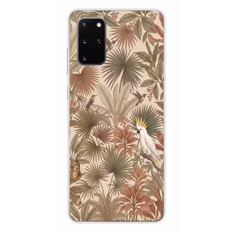 Telefoonhoesje - Tropisch - Vogels - Beige — 4