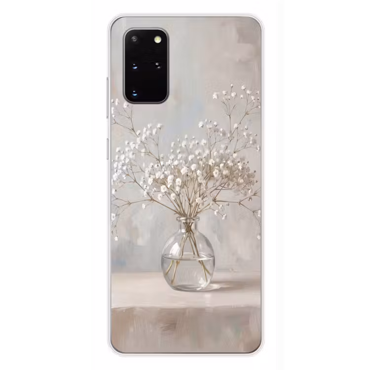 Telefoonhoesje - Vaas - Gipskruid - Wit — 4