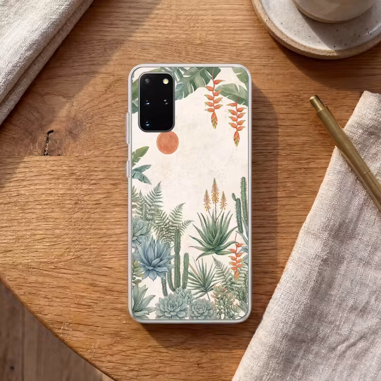 Telefoonhoesje - Woestijn - Planten - Groen — 2