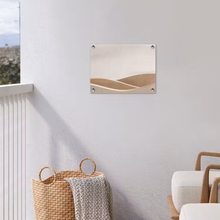 Tuinposter - Abstract - Golven - Modern - Beige — 3