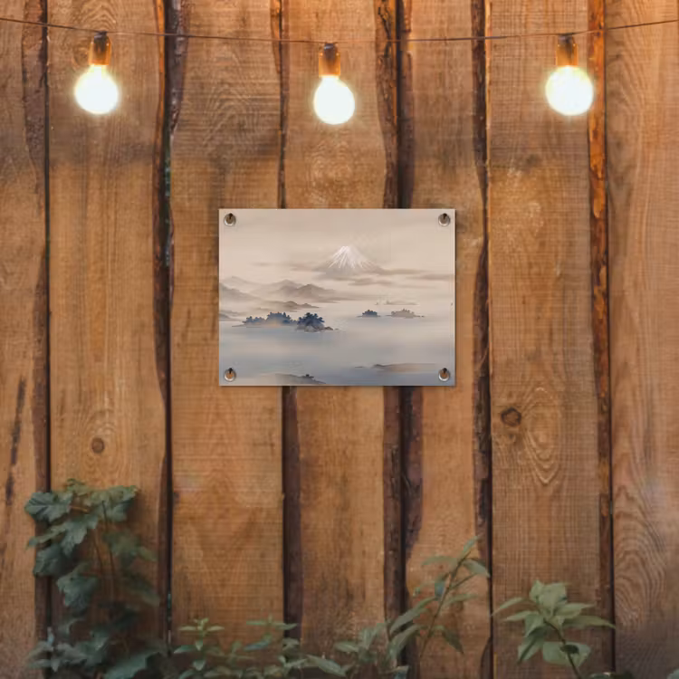 Tuinposter - Japans - Landschap - Beige — 2