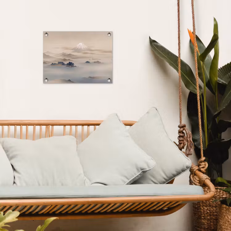 Tuinposter - Japans - Landschap - Beige — 5