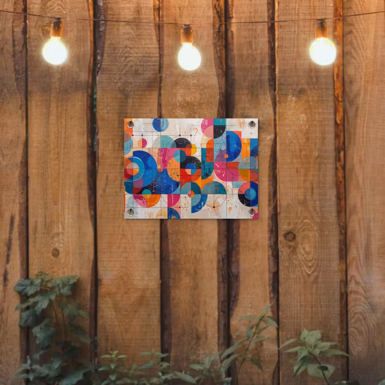 Tuinposter - Kunst - Geometrisch - Abstract - Kleurrijk — 2