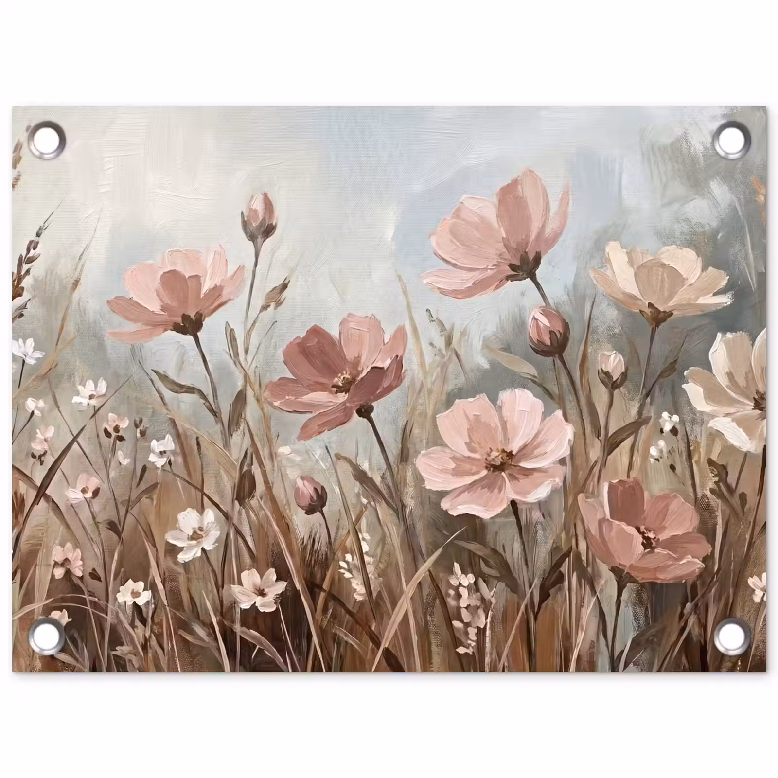Tuinposter - Bloemen - Botanisch - Schilderij - Pastel - Rustiek — 1