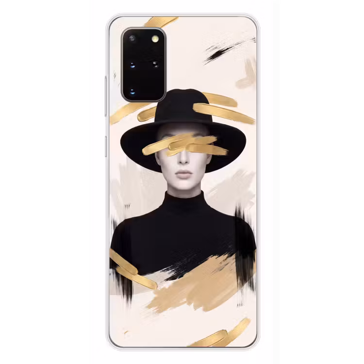 Telefoonhoesje - Vrouw - Portret - Modern - Goud - Kunst — 4