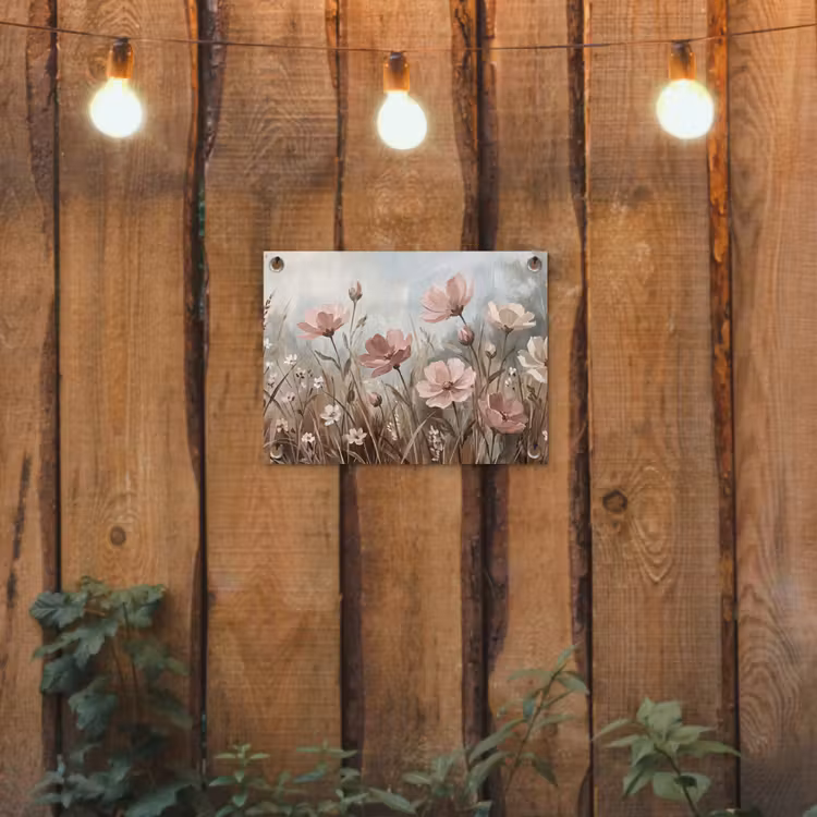 Tuinposter - Bloemen - Botanisch - Schilderij - Pastel - Rustiek — 2