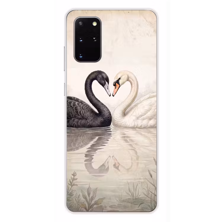 Telefoonhoesje - Zwanen - Hartvorm - Dieren — 4