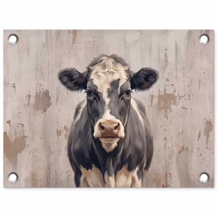Tuinposter - Koe - Portret - Dieren - Modern — 1