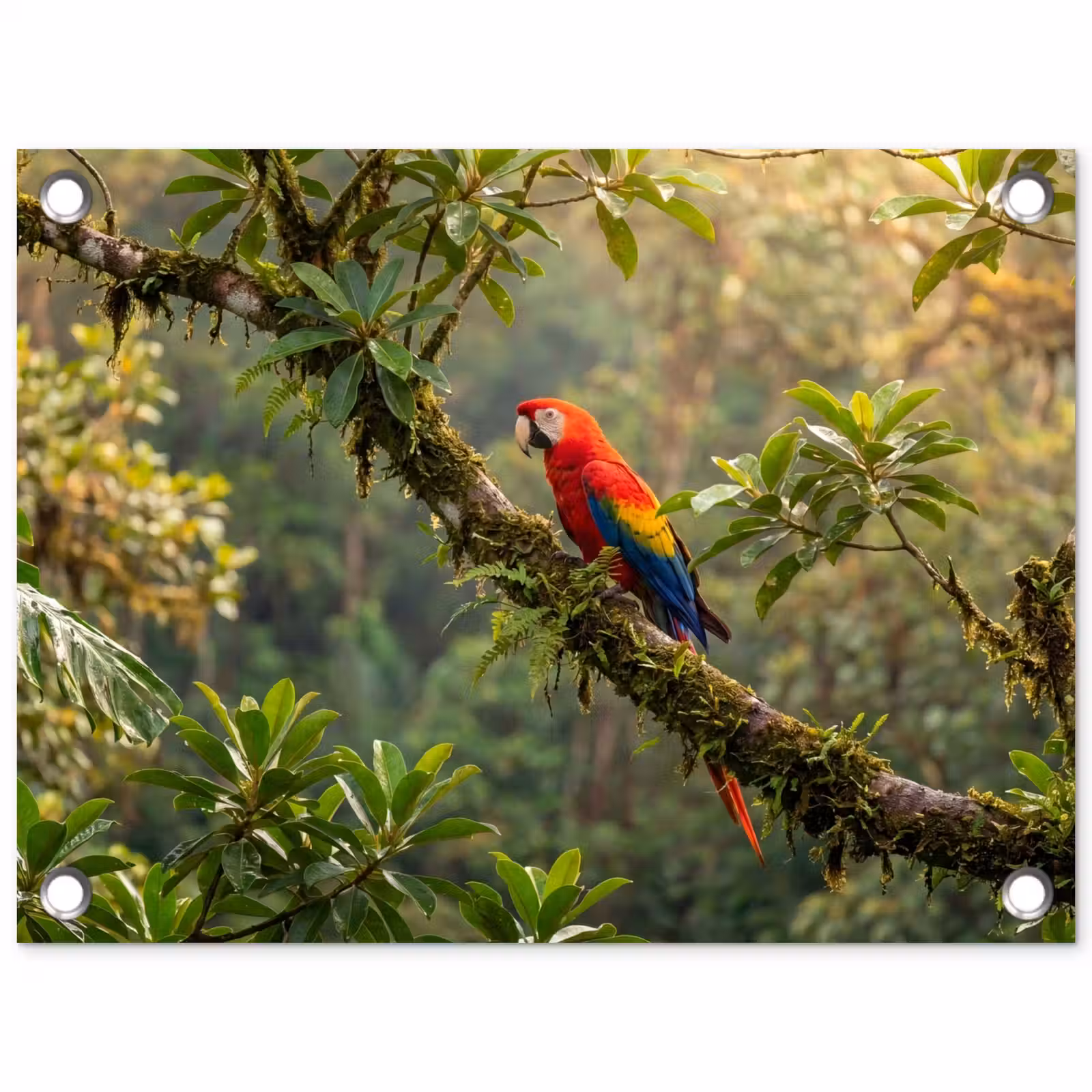 Tuinposter - Ara - Jungle - Rood — 1