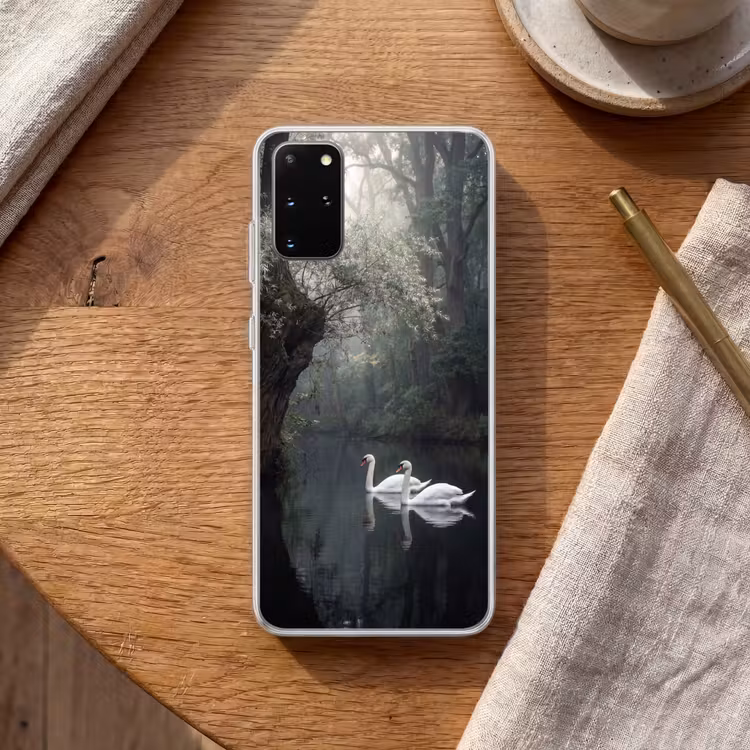Telefoonhoesje - Zwanen - Rivier - Bos — 2