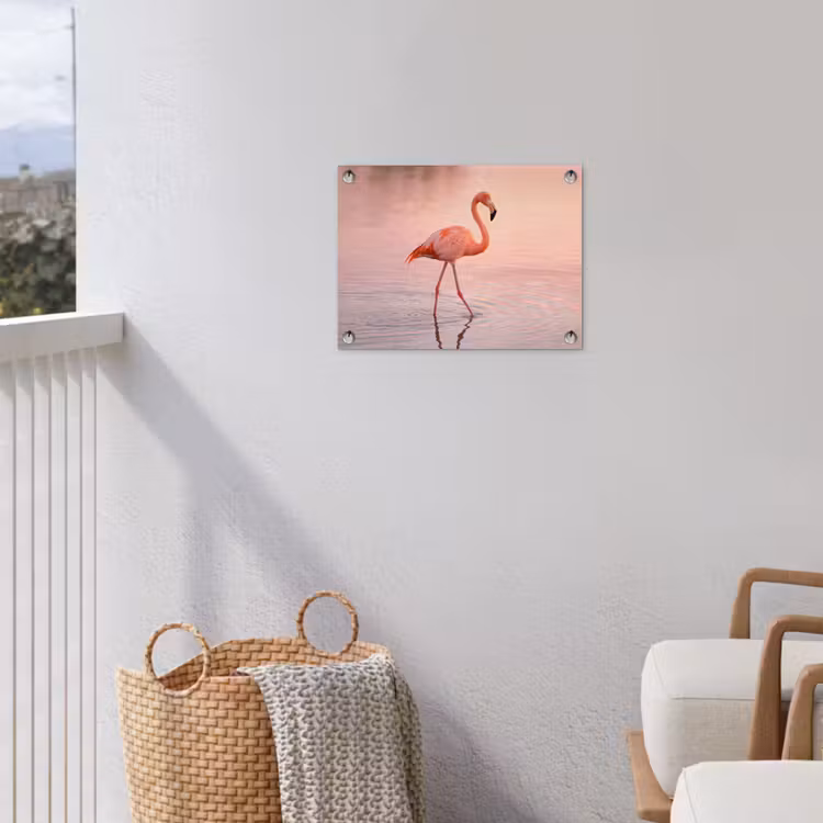 Tuinposter - Flamingo - Water - Roze — 3