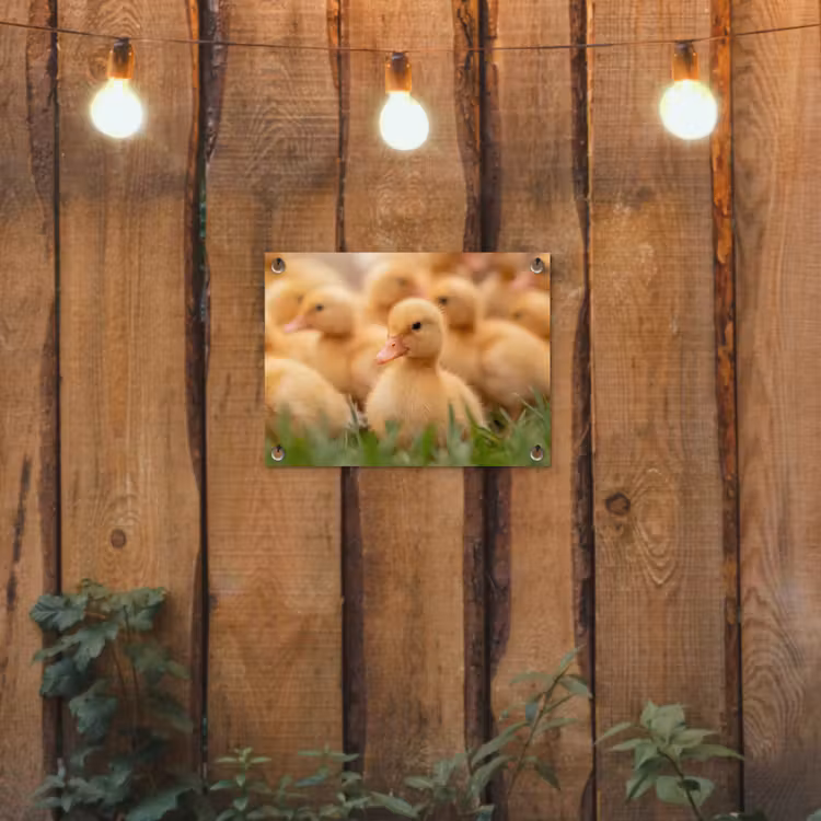 Tuinposter - Pijltje - Eend - Natuur - Geel — 2