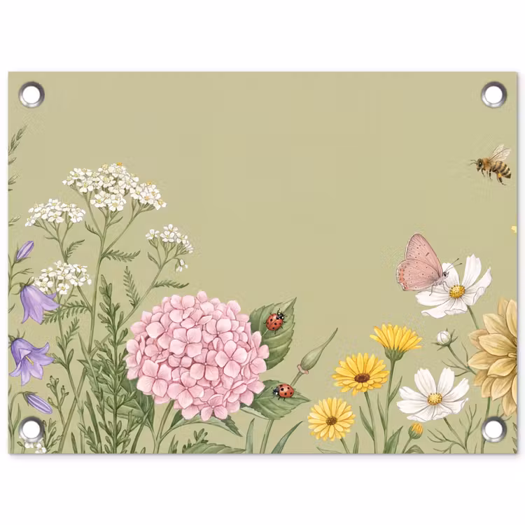 Tuinposter - Botanisch - Bloemen - Kleurrijk — 1