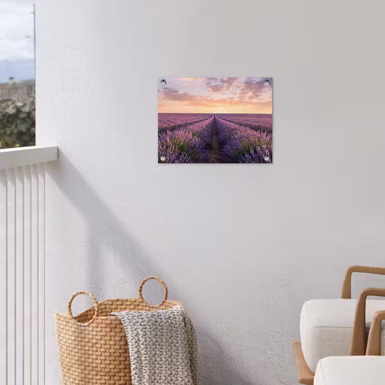 Tuinposter - Landschap - Lavendelveld - Paars — 3