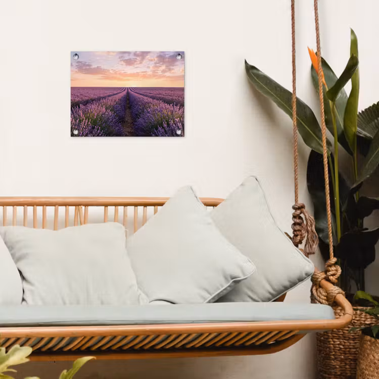 Tuinposter - Landschap - Lavendelveld - Paars — 5