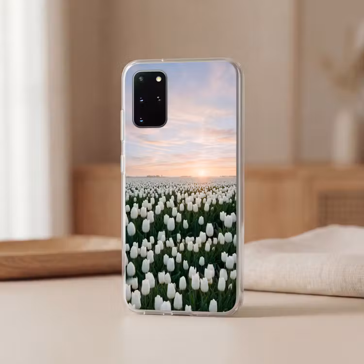 Telefoonhoesje - Tulpen - Landschap - Wit — 3