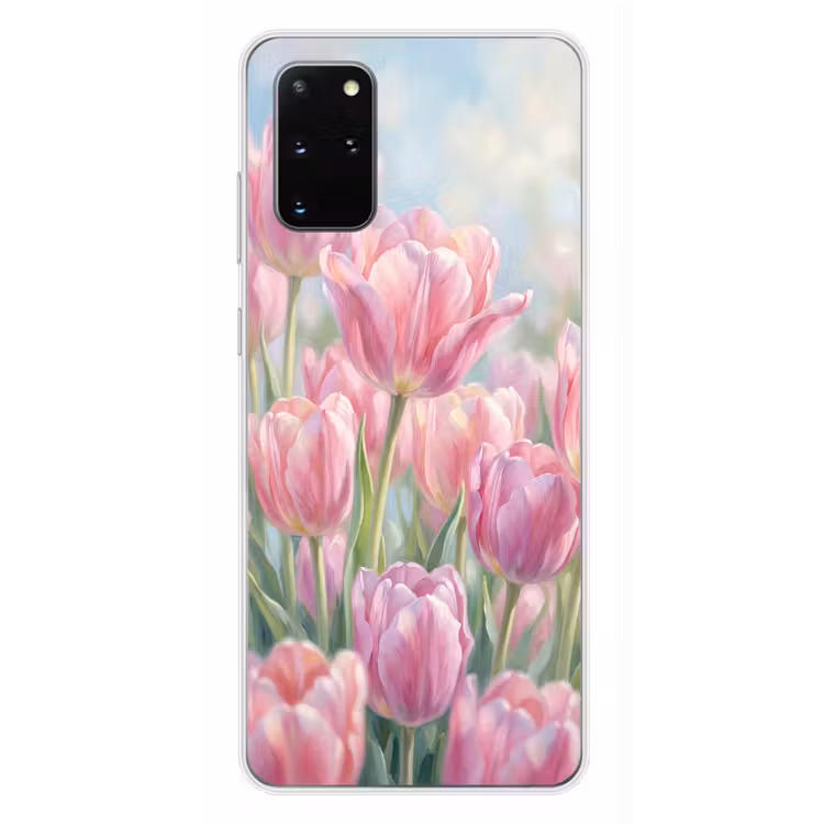 Telefoonhoesje - Tulpen - Veld - Lente - Roze — 4