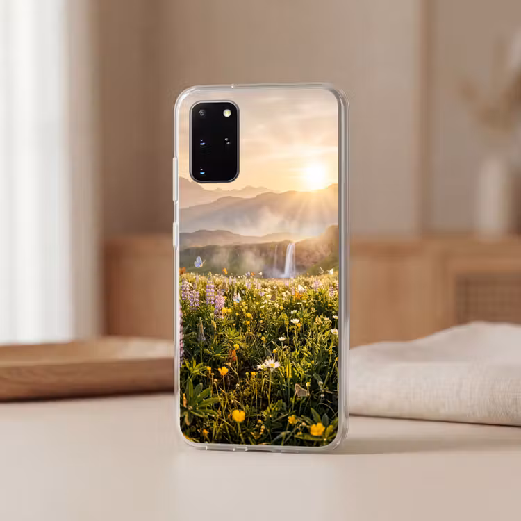 Telefoonhoesje - Vlinders - Waterval - Bloemenveld — 3