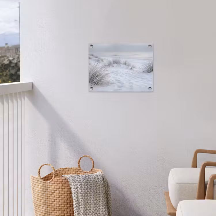 Tuinposter - Duinen - Sneeuw - Strand - Winter - Serene — 3