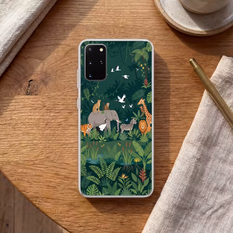 Telefoonhoesje - Tropisch - Jungle -  Groen — 2