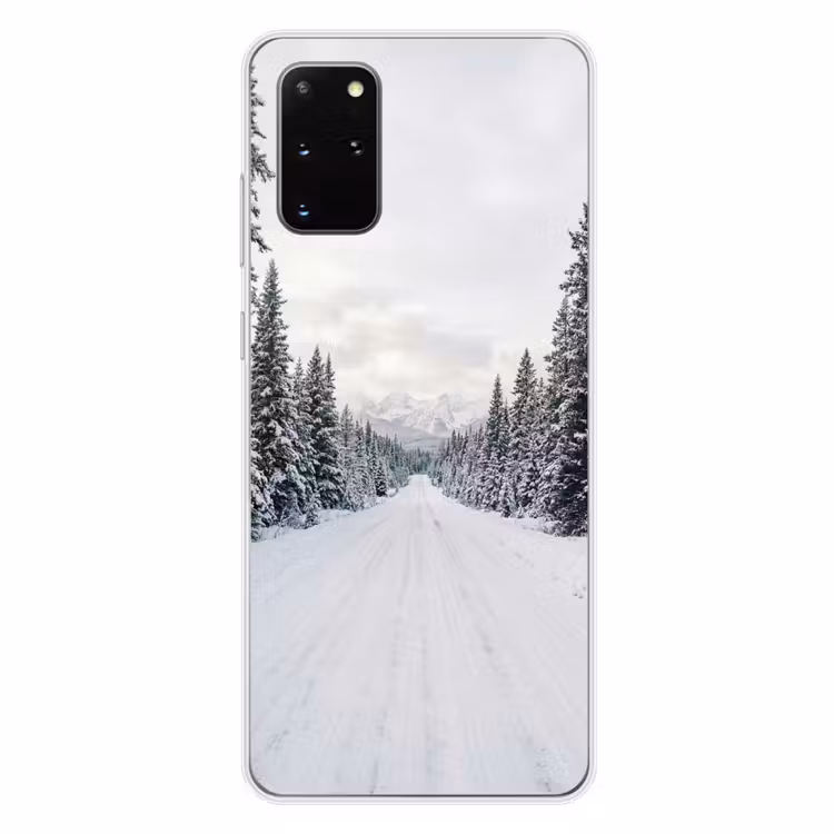 Telefoonhoesje - Weg - Sneeuw - Naaldbos - Winter - Avontuurlijk — 4