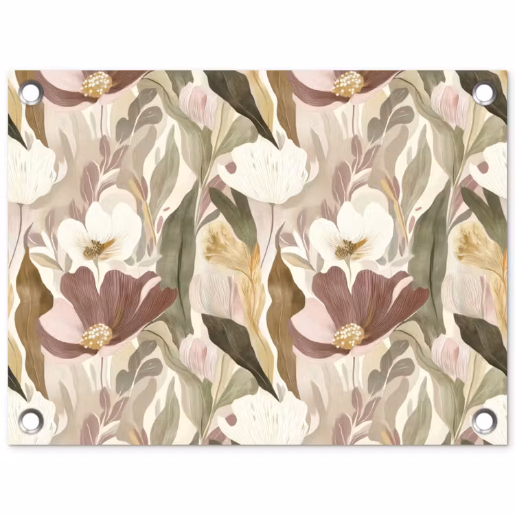 Tuinposter - Bloemen - Aquarel - Kleurrijk — 1
