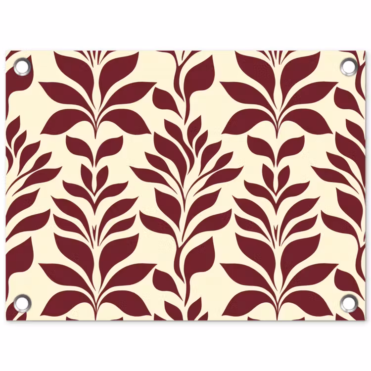 Tuinposter - Abstract - Bladeren - Burgundy — 1