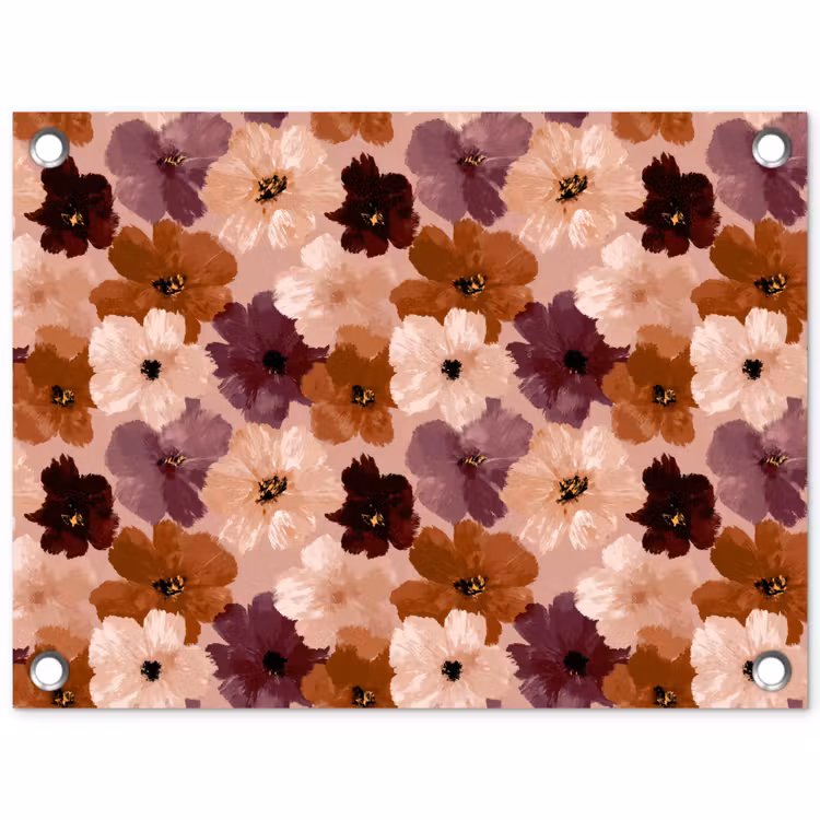Tuinposter - Bloemen - Abstract - Aardetinten — 1