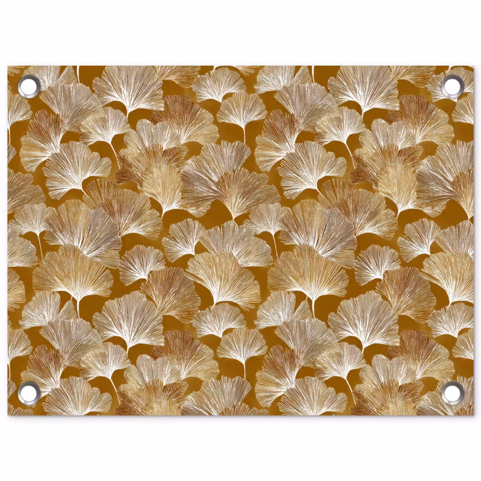 Tuinposter - Ginkgo - Bladeren - Goud — 1