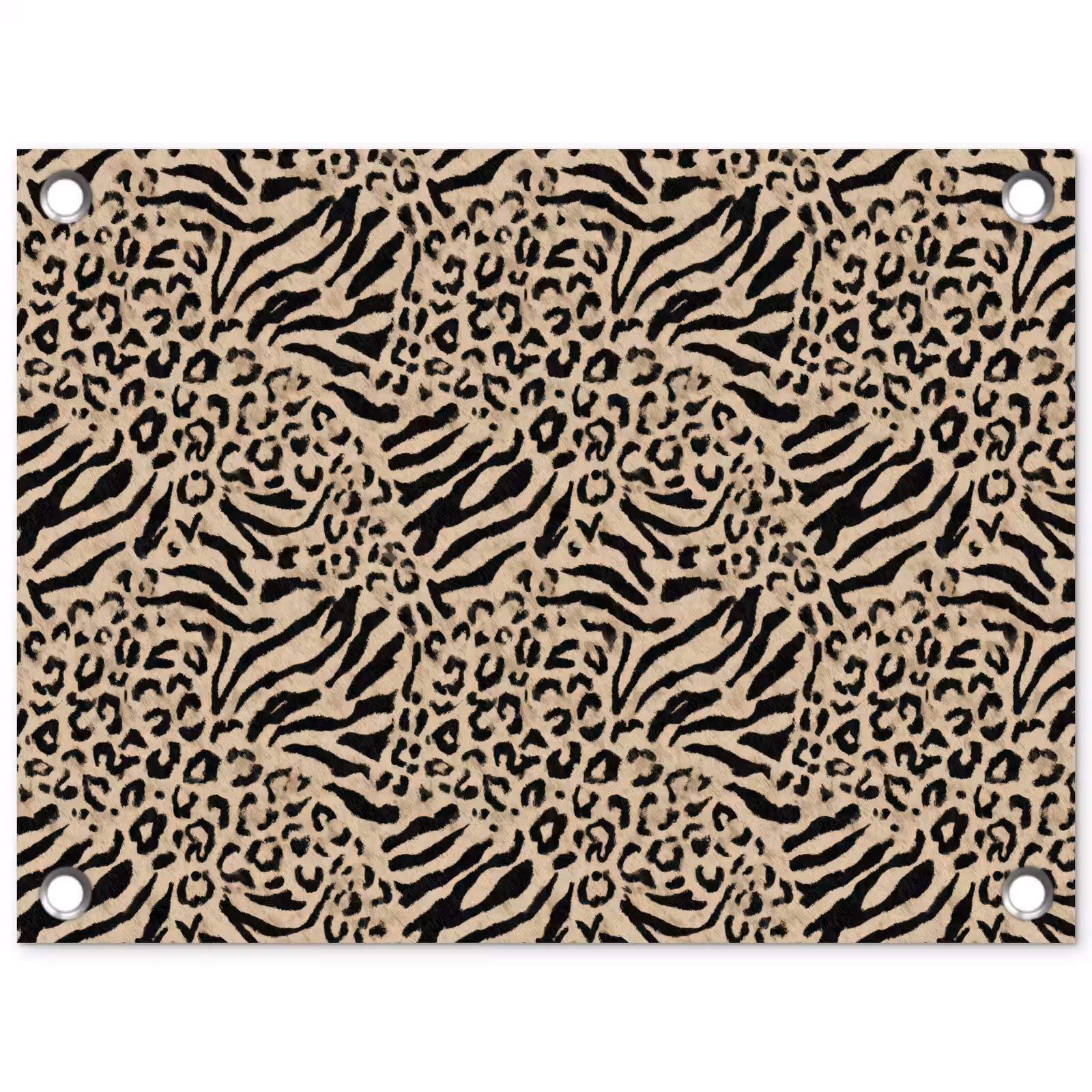 Tuinposter - Giraf - Zebra - Motief - Bruin — 1